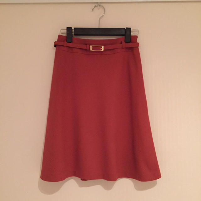 UNITED ARROWS(ユナイテッドアローズ)のサーモンピンク❤︎スカート レディースのスカート(ひざ丈スカート)の商品写真