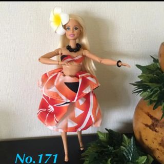 バービー(Barbie)のバービー人形 フラダンス衣装プルメリア 【No.171】(人形)