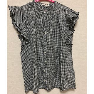 エヘカソポ(ehka sopo)の【大幅値下げ】エヘカソポ ギンガムチェック ブラウス(シャツ/ブラウス(半袖/袖なし))