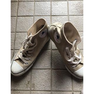 コンバース(CONVERSE)のコンバース ハイカット ベージュ(スニーカー)