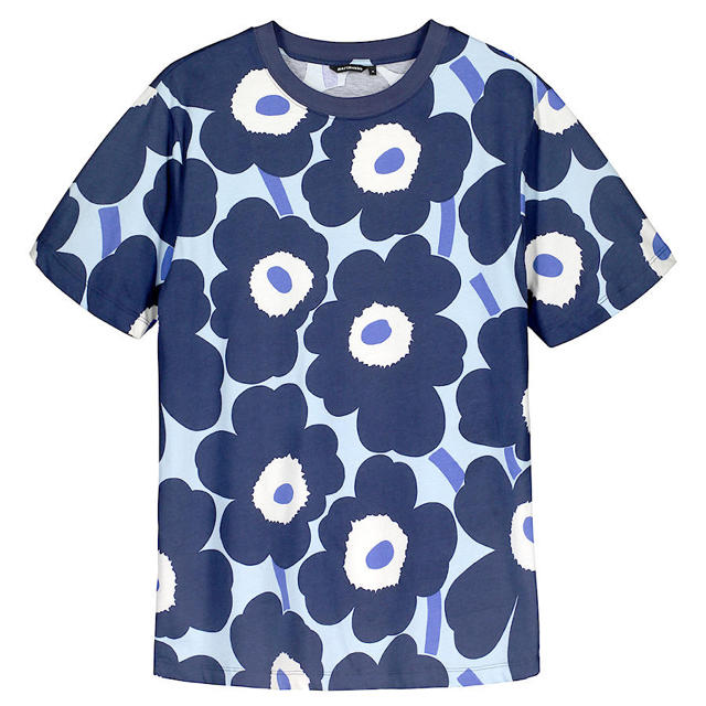 Tシャツ/カットソー(半袖/袖なし)マリメッコキオスキ Marimekko Kioski Tシャツ M 青 ウニッコ