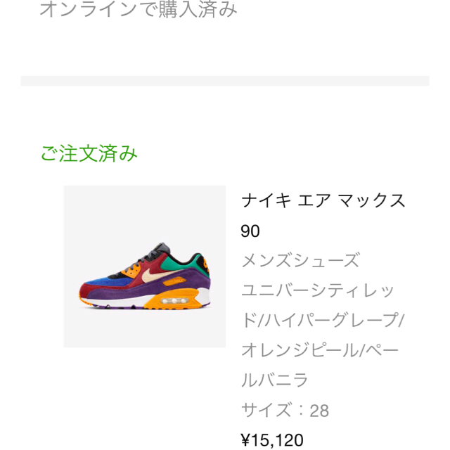 NIKE(ナイキ)の【バカ履き】エアマックス 90 クレイジー 左右非対称カラー 新品未使用 メンズの靴/シューズ(スニーカー)の商品写真