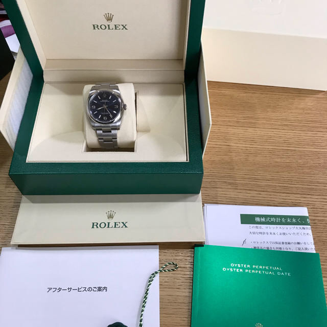 ROLEX(ロレックス)のROLEX oyster perpetual36 Ref.116000 ブルー メンズの時計(腕時計(アナログ))の商品写真