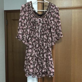 レストローズ(L'EST ROSE)のL'est Rose シフォンワンピース 中古(ひざ丈ワンピース)