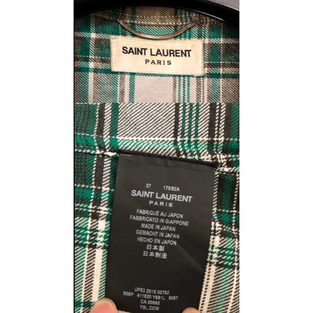 Saint Laurent サンローラン チェックシャツ 37