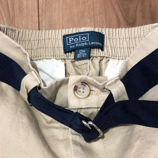 POLO RALPH LAUREN(ポロラルフローレン)のラルフローレン ベルト付きハーフパンツ キッズ/ベビー/マタニティのベビー服(~85cm)(パンツ)の商品写真