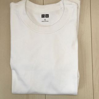 ユニクロ(UNIQLO)のユニクロ 半袖白Tシャツ S ［未使用］(Tシャツ(半袖/袖なし))