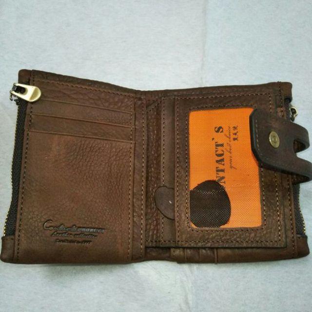 本革 牛革 柔らかい 折り財布  カード13枚収納 ブラウン wa_f021 メンズのファッション小物(折り財布)の商品写真