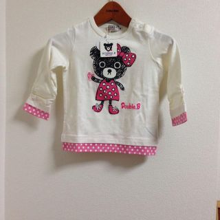 ミキハウス(mikihouse)の『新品』DOUBLE.B☆長tee80(シャツ/カットソー)