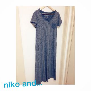 ニコアンド(niko and...)のniko and Tシャツマキシワンピ(ロングワンピース/マキシワンピース)