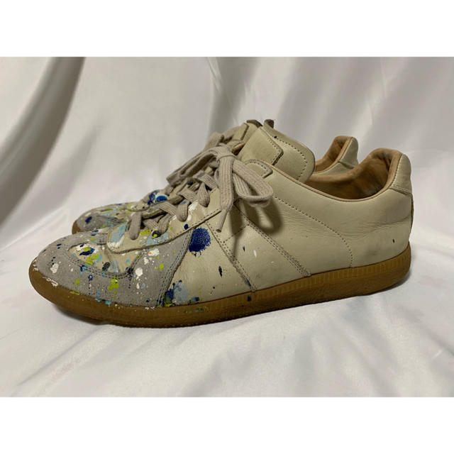 Maison Martin Margiela(マルタンマルジェラ)のMartin Margiela マルタンマルジェラ ペンキ ジャーマントレーナー メンズの靴/シューズ(スニーカー)の商品写真