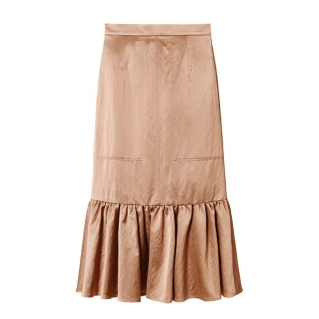 LE CIEL BLEU(ルシェルブルー)のLE CIEL BLEU◾サテンロウギャザースカート◾新品未使用 レディースのスカート(ロングスカート)の商品写真