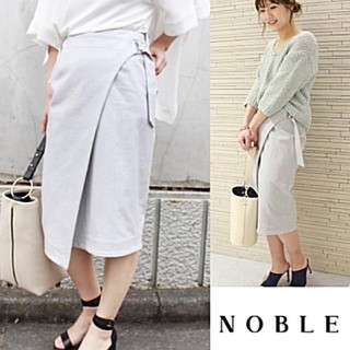 ノーブル(Noble)の【ノーブルnoble】ラップスカート(ひざ丈スカート)