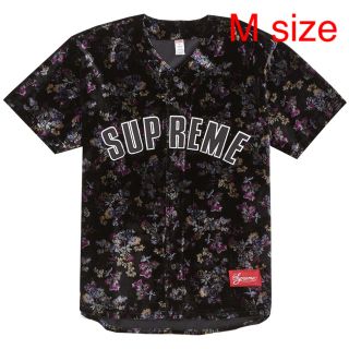 シュプリーム(Supreme)のSupreme floral velour baseball jersey M(ジャージ)