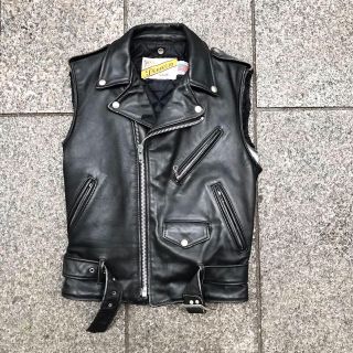 schott - 80s Schott Perfect 革ジャン レザーベスト 古着の通販 by