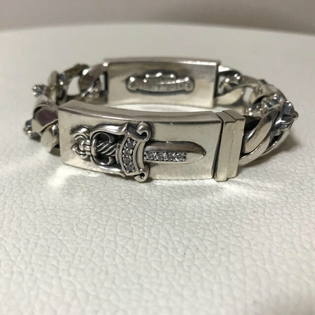 シルバー925 ブレスレット 刻印あり クロムハーツ好きに 一番の贈り物