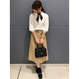 イング(INGNI)の【ほぼ新品】INGNI★リブスカーフ付き7分袖トップス(カットソー(長袖/七分))