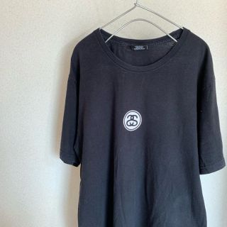 ステューシー(STUSSY)のステューシー Mサイズ Tシャツ シャネルロゴ ブラック(Tシャツ/カットソー(半袖/袖なし))