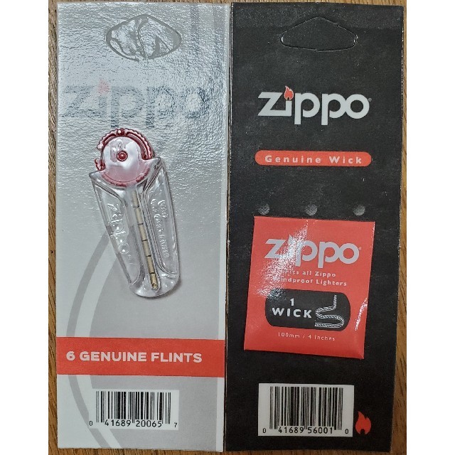 ZIPPO(ジッポー)のZippo ジッポ ウィック替え芯（１本入） & 着火石フリント（６石入）セット メンズのファッション小物(タバコグッズ)の商品写真