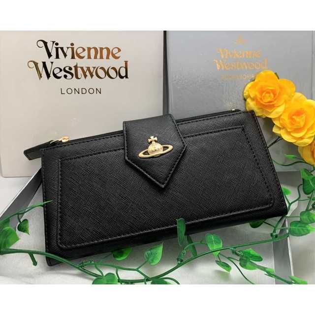 Vivienne Westwood - 〈浪費防止！〉 【ヴィヴィアンウエストウッド】 長財布 二つ折り 黒 新品の通販 by ショップ　かみや｜ヴィヴィアンウエストウッドならラクマ