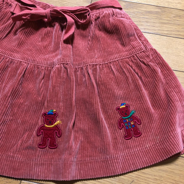 mikihouse(ミキハウス)のミキハウス コーデュロイ フレアースカート キッズ/ベビー/マタニティのキッズ服女の子用(90cm~)(スカート)の商品写真