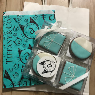 ティファニー(Tiffany & Co.)のTIFFANY ティファニー カフェ クッキー 紙袋 バッグセット 原宿限定(菓子/デザート)