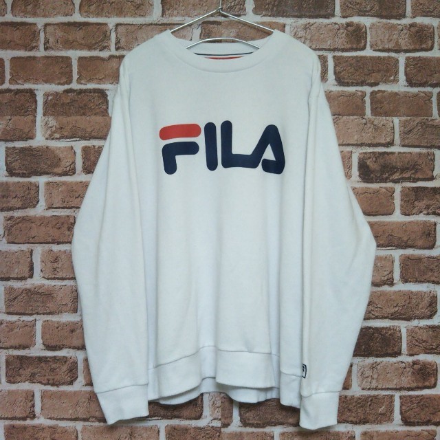 FILA(フィラ)のフィラ FILA スウェット トレーナー ロンT 長袖シャツ デカロゴ メンズのトップス(スウェット)の商品写真