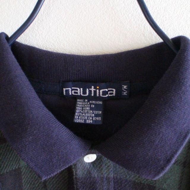 NAUTICA(ノーティカ)のUS ノーティカ 緑 ネイビー オータムカラー ポロシャツ M メンズのトップス(ポロシャツ)の商品写真