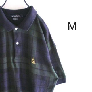 ノーティカ(NAUTICA)のUS ノーティカ 緑 ネイビー オータムカラー ポロシャツ M(ポロシャツ)