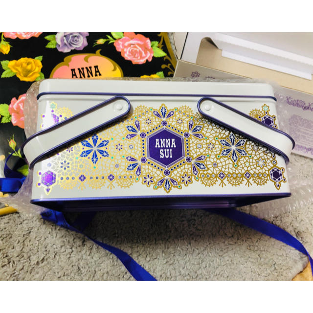 ANNA SUI 新品 アナスイ 限定 メイクボックス コフレボックス パープル送料込 値下げ！の通販 by 花やん�s shop