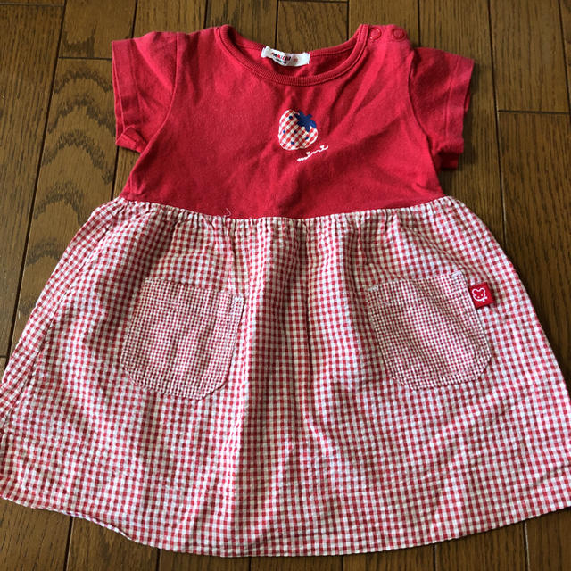 familiar(ファミリア)のファミリア ワンピース 半袖 80 キッズ/ベビー/マタニティのベビー服(~85cm)(ワンピース)の商品写真