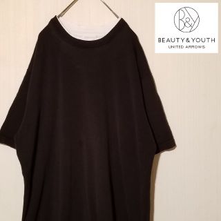 ビューティアンドユースユナイテッドアローズ(BEAUTY&YOUTH UNITED ARROWS)の【BEAUTY&YOUTH】 ユナイテッドアローズ レイヤード 半袖ニット(Tシャツ/カットソー(半袖/袖なし))