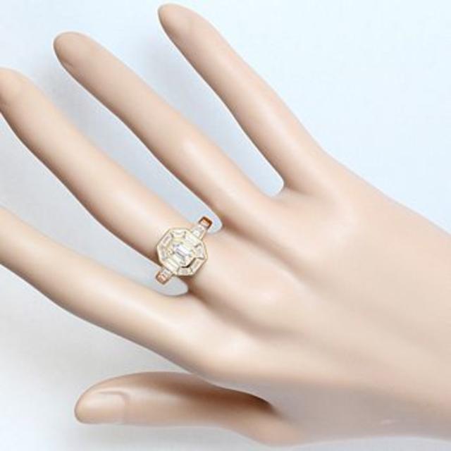 ダイヤ 0.8ct + 1.5ct K18 リング 指輪 大粒 一粒 13.5号 レディースのアクセサリー(リング(指輪))の商品写真