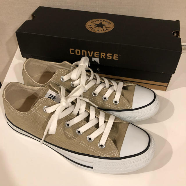 CONVERSE(コンバース)の【超美品】コンバース ベージュ 24.5 レディースの靴/シューズ(スニーカー)の商品写真