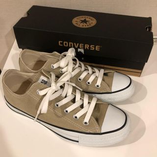 コンバース(CONVERSE)の【超美品】コンバース ベージュ 24.5(スニーカー)