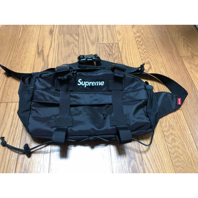 送料込SUPREME Waist Bag 19aw シュプリームウエストバッグ黒