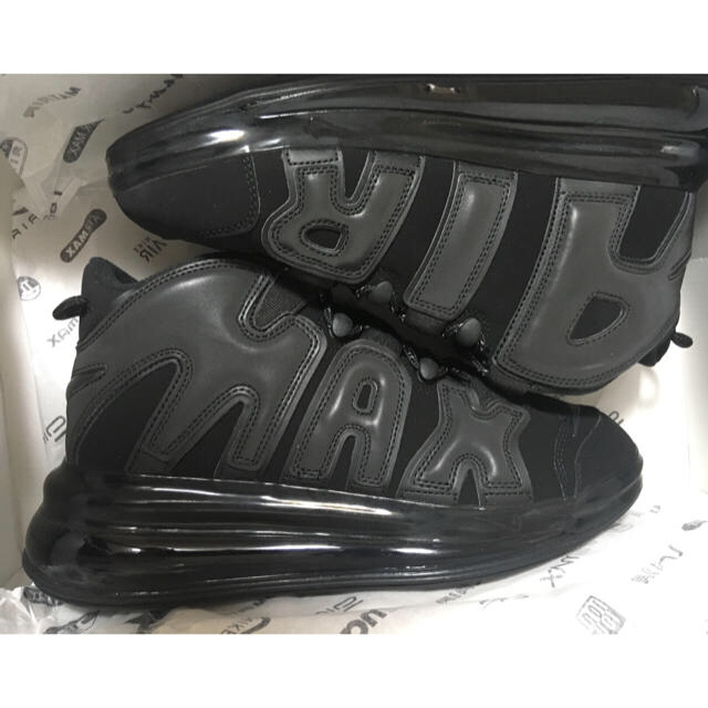 専用 27cm 新品 AIR MORE UPTEMPO 720 ブラック 黒 2