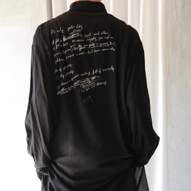 19ss yohji yamamoto pour homme リリックシャツシャツ