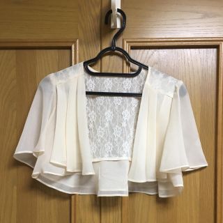 エニィスィス(anySiS)の一階様専用★ 新品★【anysis】オフホワイトシフォン・レース素材ボレロ(ボレロ)