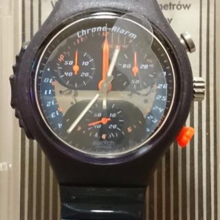 ムーブメントクォーツ電池式希少 swatch スウォッチ アラームクロノ