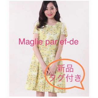 Maglie par ef-de  マーリエパーエフデ  新品タグ付き  ワンピ(ひざ丈ワンピース)