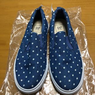 ギャップキッズ(GAP Kids)のGAP KIDS☆水玉スリッポン☆21センチ☆新品・未使用♫(スリッポン)