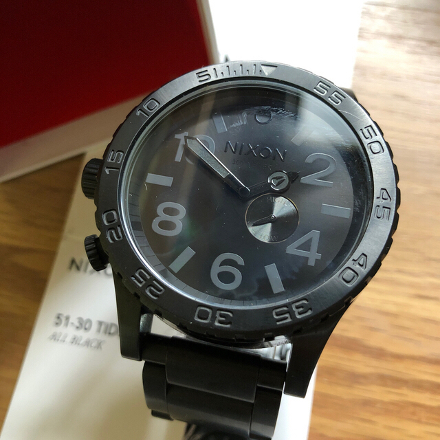 NIXON - ニクソン Nixon 51-30 オールブラック 電池切れ の通販 by けんぞー7311's shop｜ニクソンならラクマ