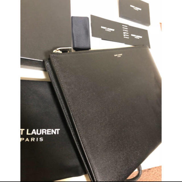 SAINT LAURENT PARIS サンローラン レザークラッチバッグクラッチバッグ