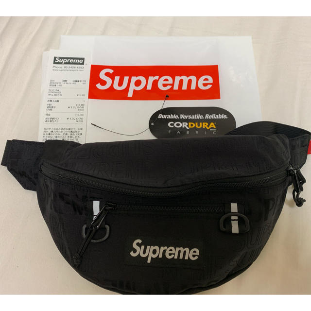 Supreme(シュプリーム)のSupreme waist bag 19ss black メンズのバッグ(ボディーバッグ)の商品写真