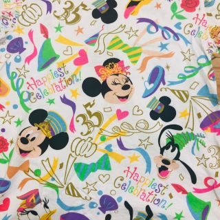 ディズニー(Disney)のディズニーリゾート 35周年 総柄 Tシャツ(Tシャツ/カットソー(半袖/袖なし))