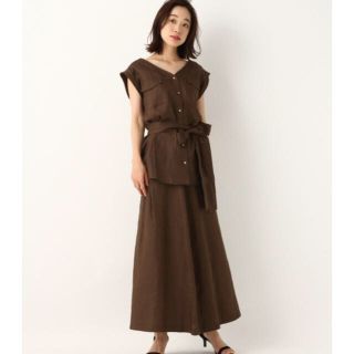 アパートバイローリーズ(apart by lowrys)の【定価6,480円】【美品】LヘリンボンNCシャツ apartbylowrys(シャツ/ブラウス(半袖/袖なし))