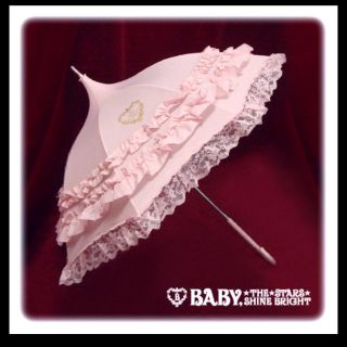 ベイビーザスターズシャインブライト(BABY,THE STARS SHINE BRIGHT)のBABY 新品未開封 メリーバタコアンブレラ ピンク(傘)