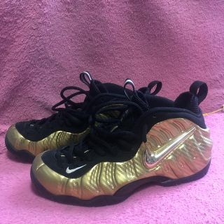 ナイキ(NIKE)のAIR FOAMPOSITE 激レア ゴールドセール品！値下げしました！(スニーカー)