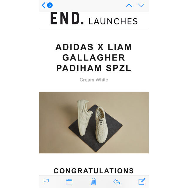 ADIDAS X LIAM GALLAGHER PADIHAM SPZL メンズの靴/シューズ(スニーカー)の商品写真